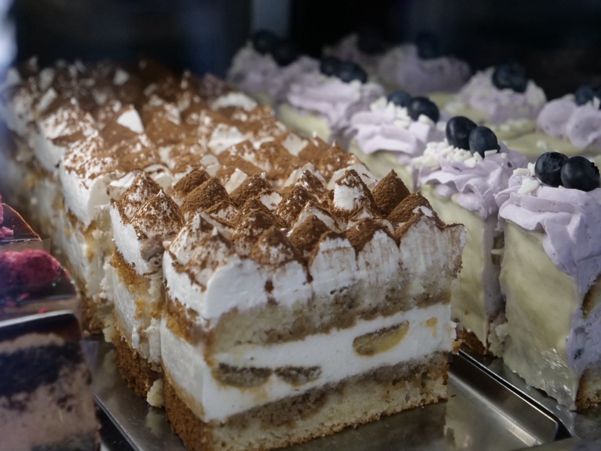Tiramisu vo vitríne